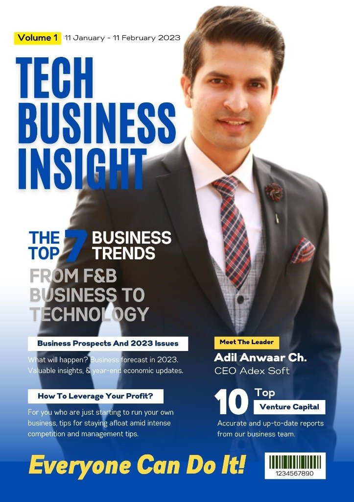 Adil Anwaar featured on Tech Business Insight Magazine Cover